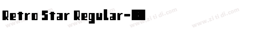Retro Star Regular字体转换